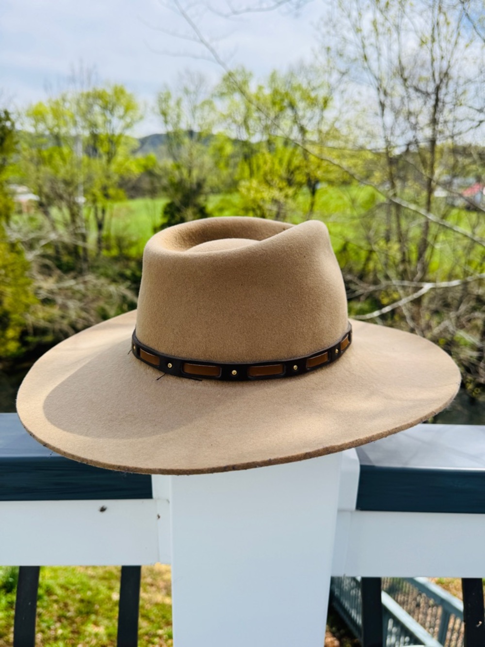 Stetson Stallion XXX Wool Western Cowboy Hat Tan 7 1/4 - Picture 4 of 9